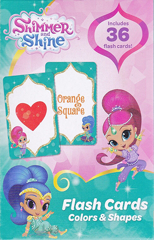 Cards Learning SHIMMER & SHINE Colors 